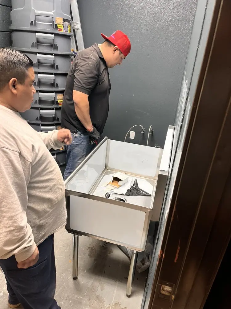 Commercial plumbing and sink installation in Clarkson
